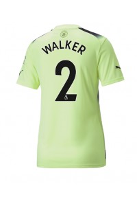 Manchester City Kyle Walker #2 Fotballdrakt Tredje Klær Dame 2022-23 Korte ermer